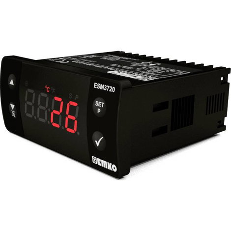 Emko ESM-3720 2 pontos és PID szabályozó Hőmérséklet szabályozó Pt100 -50 - 400 °C Relé, 16 A (H x S 2. kép