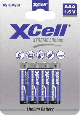 XCell Mikroelem XTREME FR03/L92 Lítium 1.5 V 4 db