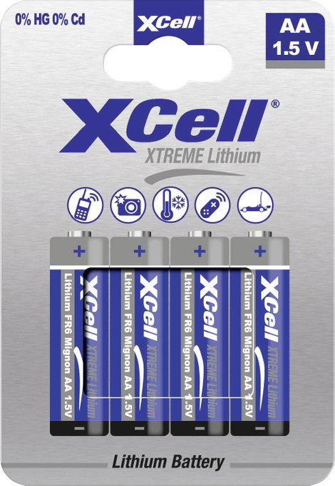 XCell XTREME FR6/L91 Ceruzaelem Lítium 1.5 V 4 db