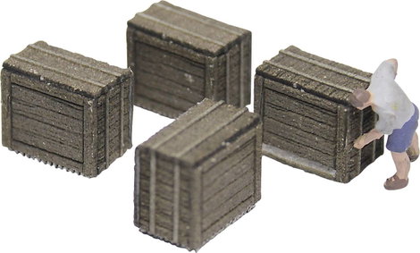MBZ 80263 H0 dobozok Euro raklapokhoz Lasercut építőkészlet