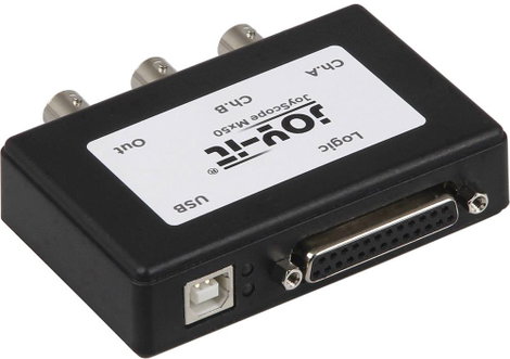 Joy-it JT-ScopeMega50 USB-s oszcilloszkóp 15 MHz 2 csatornás, 16 csatornás 8 bit Digitális memória ( 2. kép