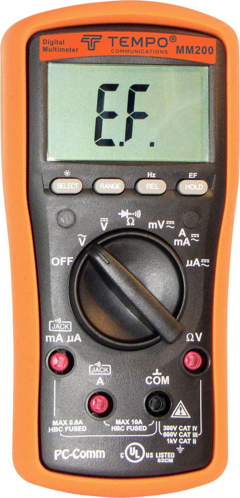 Tempo Communications MM200 Kézi multiméter digitális CAT IV 300 V Kijelző (digitek): 6000 4. kép