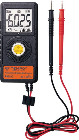 Tempo Communications PM100 Kézi multiméter digitális CAT III 300 V Kijelző (digitek): 6000