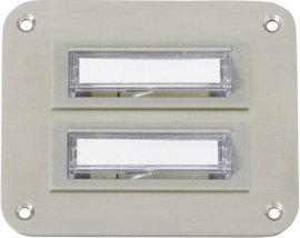 Heidemann 70143 Csengőlemez Névtáblával 2 részes Nemesacél 24 V/1 A