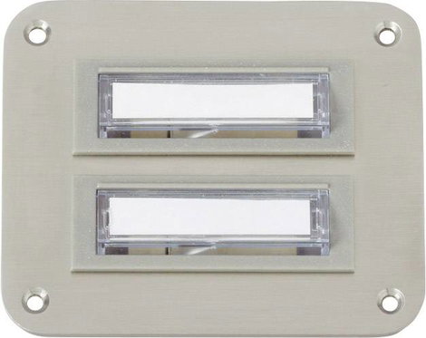 Heidemann 70143 Csengőlemez Névtáblával 2 részes Nemesacél 24 V/1 A