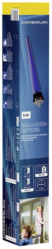 Chamberlain RPD10-05 Csőmotor 40 mm 20 kg 121 W 10 Nm 3. kép