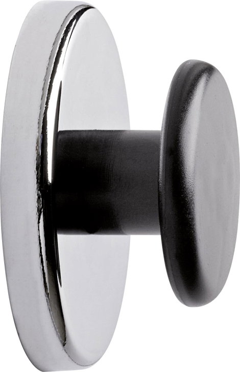 Maul Erős mágnes neu (Ø x Ma) 67 mm x 33 mm Kerek, Forgantyúgombbal Ezüst, Fekete 1 db 6155096 3. kép