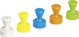Maul Neodym mágnes Magnet Neodym (Ø x Ma) 12 mm x 16 mm Kúp Fehér, Sárga, Kék, Zöld, Narancs 10 db 6