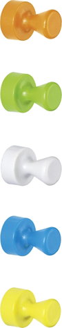 Maul Neodym mágnes Magnet Neodym (Ø x Ma) 12 mm x 16 mm Kúp Fehér, Sárga, Kék, Zöld, Narancs 10 db 6 3. bélyegkép