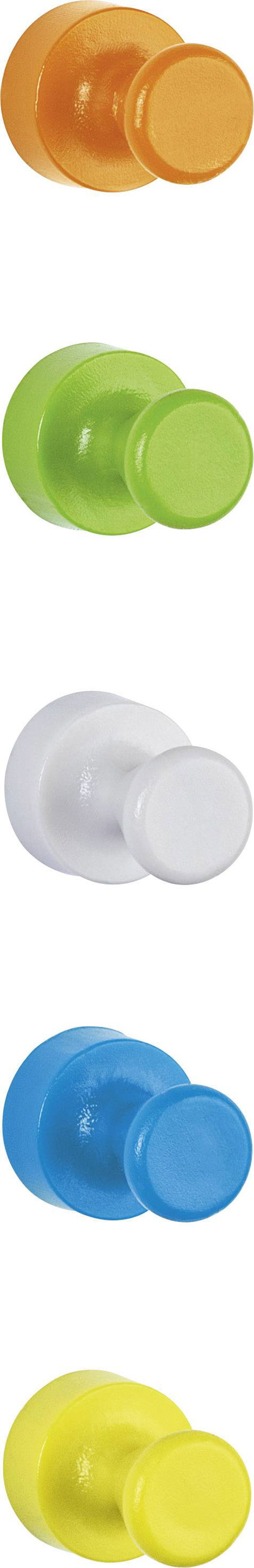 Maul Neodym mágnes Magnet Neodym (Ø x Ma) 12 mm x 16 mm Kúp Fehér, Sárga, Kék, Zöld, Narancs 10 db 6 4. kép