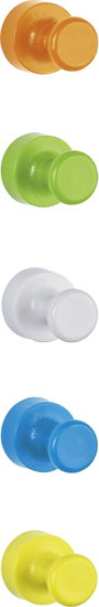 Maul Neodym mágnes Magnet Neodym (Ø x Ma) 12 mm x 16 mm Kúp Fehér, Sárga, Kék, Zöld, Narancs 10 db 6 4. bélyegkép