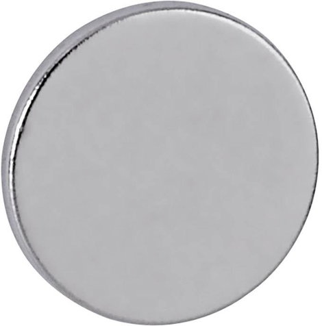 Maul Neodym mágnes (Ø x Ma) 10 mm x 1 mm Korong Ezüst 10 db 6166196