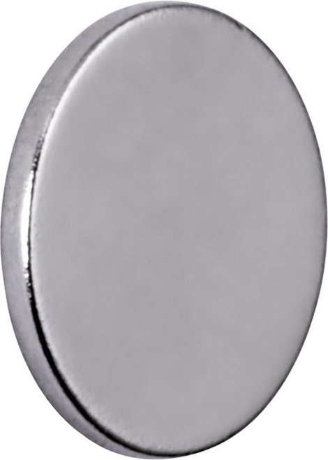 Maul Neodym mágnes (Ø x Ma) 10 mm x 1 mm Korong Ezüst 10 db 6166196 2. kép