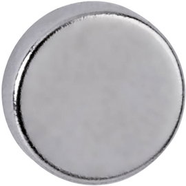 Maul Neodym mágnes (Ø x Ma) 10 mm x 3 mm Korong Ezüst 10 db 6166396