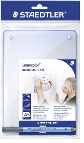 Staedtler Memóriatábla Lumocolor memo board 641 (Sz x Ma) 148 mm x 210 mm Átlátszó Eltávolítható feh