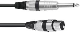 Omnitronic 3022516L XLR Átalakító kábel [1x XLR alj, 3 pólusú - 1x Jack dugó, 6,3 mm-es (mono)] 0.90