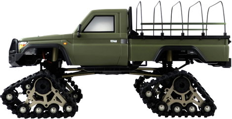Amewi AMXRock RCX10PTS Scale Crawler Pick-Up mattgrün 1:10, RTR 1:10 Brushed RC modellautó Elektro C 4. kép