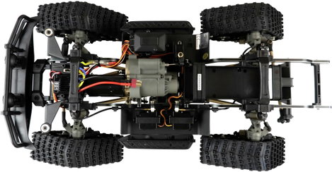 Amewi AMXRock RCX10TP Scale Crawler Pick-Up 1:10 RTR 1:10 Brushed RC modellautó Elektro Crawler RtR 9. kép