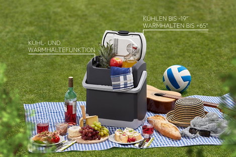 AEG KK 14 Hűtő- és fűtő láda Termoelektromos 12 V/DC Szürke 14 l 19 ° C-kal a környezeti hőmérséklet 14. kép