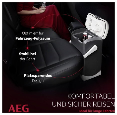 AEG KK 14 Hűtő- és fűtő láda Termoelektromos 12 V/DC Szürke 14 l 19 ° C-kal a környezeti hőmérséklet 6. kép
