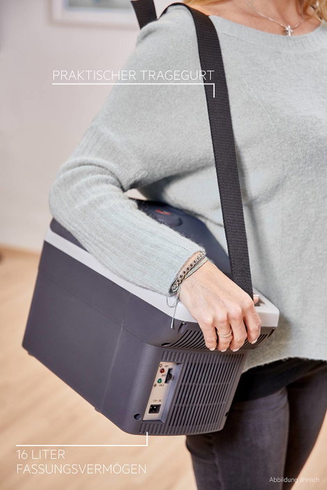 Autós hűtőláda, melegítő láda AEG Bordbar BK16 12 V/DC Szürke 16 l 16. kép