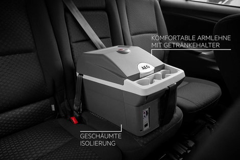 Autós hűtőláda, melegítő láda AEG Bordbar BK16 12 V/DC Szürke 16 l 17. kép