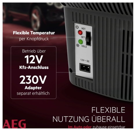 Autós hűtőláda, melegítő láda AEG Bordbar BK16 12 V/DC Szürke 16 l 6. kép