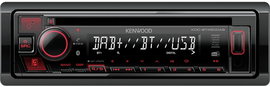 Autórádió, CD, USB, Bluetooth, DAB+, Kenwood KDCBT450DAB