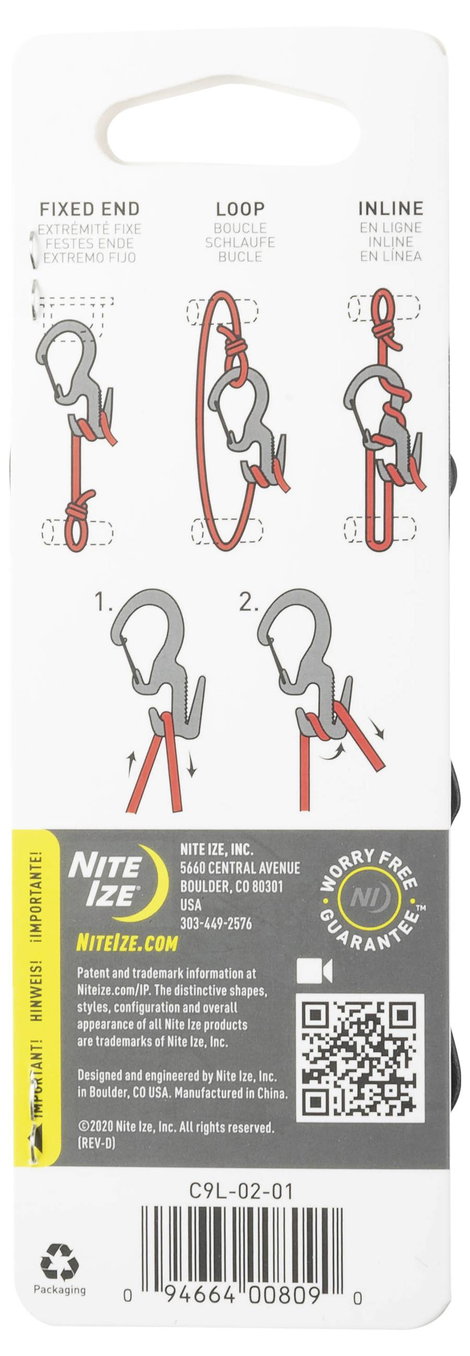 NITE Ize NI-C9L-02-01 Karabíner Figure9 Large 116 mm x 56 mm x 13 mm 1 db 14. kép