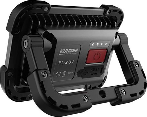 Akkus UV LED lámpa, 400 lm, Kunzer PL-2 UV 2. kép