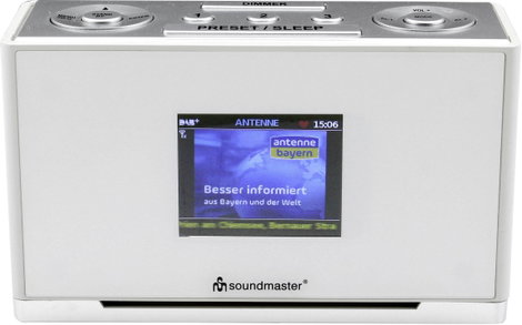 soundmaster UR240WE Asztali rádió DAB+, URH AUX Fehér 2. kép