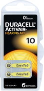 Duracell Hallókészülék elem ZA 10 1.45 V 6 db 90 mAh Cink-levegő Activair 10 bélyegkép