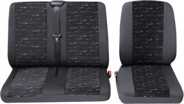 HP Autozubehör 22905 Schonbezug Transporter Profi2 1E+1D Üléshuzat Poliészter Kék Vezető ülés, Anyós