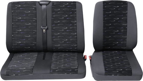 HP Autozubehör 22905 Schonbezug Transporter Profi2 1E+1D Üléshuzat Poliészter Kék Vezető ülés, Anyós