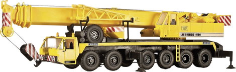 Kibri 13012 H0 Építkezésnél használt jármű modell Liebherr 1120-as teleszkópos daru rúdtartóval