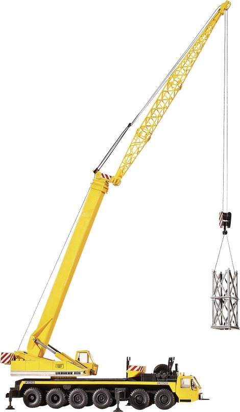 Kibri 13012 H0 Építkezésnél használt jármű modell Liebherr 1120-as teleszkópos daru rúdtartóval 3. kép