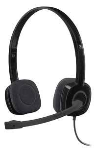 Logitech H151 Számítógép On Ear headset Vezetékes Stereo Fekete mikrofon zajelnyomás, Noise Cancelli