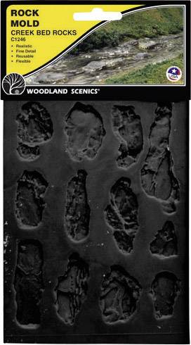Woodland Scenics WC1246 univerzális Gumi öntőforma Patakmeder (H x Sz) 190 mm x 120 mm