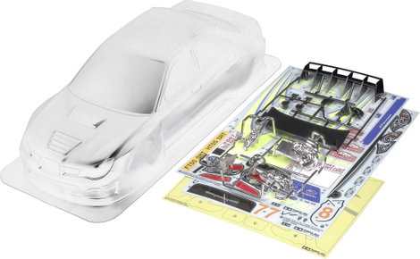 Tamiya 51289 1:10 Karosszéria Subaru Impreza WRC 2007 187 mm Lakkozatlan, nem kivágott 2. kép