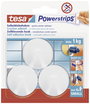 tesa POWERSTRIPS® Ragasztó kampó kicsi kerek Fehér bélyegkép