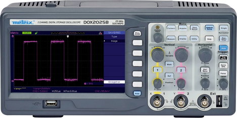 Metrix DOX2025B Digitális oszcilloszkóp 20 MHz 2 csatornás 50 GSa/mp 32 kpts 8 bit Digitális memória