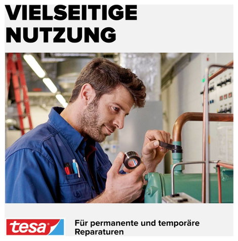 tesa EXTREME REPAIR 56064-00001-00 Repair tape tesa® extra Power Fekete (H x Sz) 2.5 m x 19 mm 1 db 5. kép