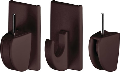 tesa POWERSTRIPS® Vario függöny horog Barna 2. kép