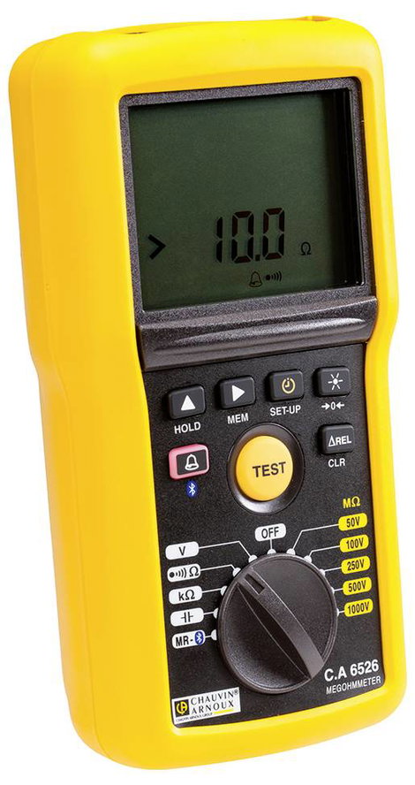 Chauvin Arnoux C.A 6526 Szigetelésmérő műszer 50 V, 100 V, 250 V, 500 V, 1000 V 200 GΩ 2. kép