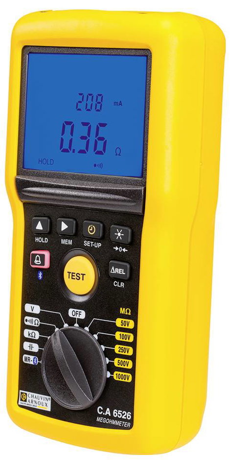 Chauvin Arnoux C.A 6526 Szigetelésmérő műszer 50 V, 100 V, 250 V, 500 V, 1000 V 200 GΩ 3. kép