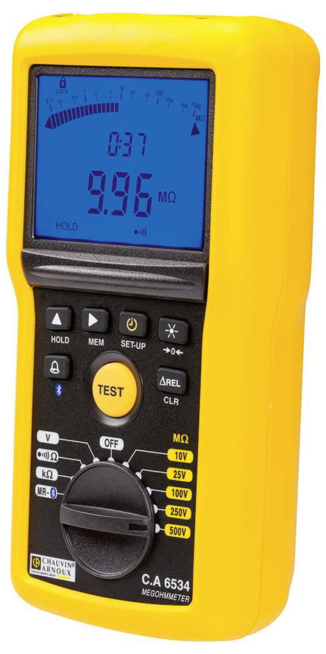 Chauvin Arnoux C.A 6534 Szigetelésmérő műszer 10 V, 25 V, 100 V, 250 V, 500 V 50 GΩ 3. kép