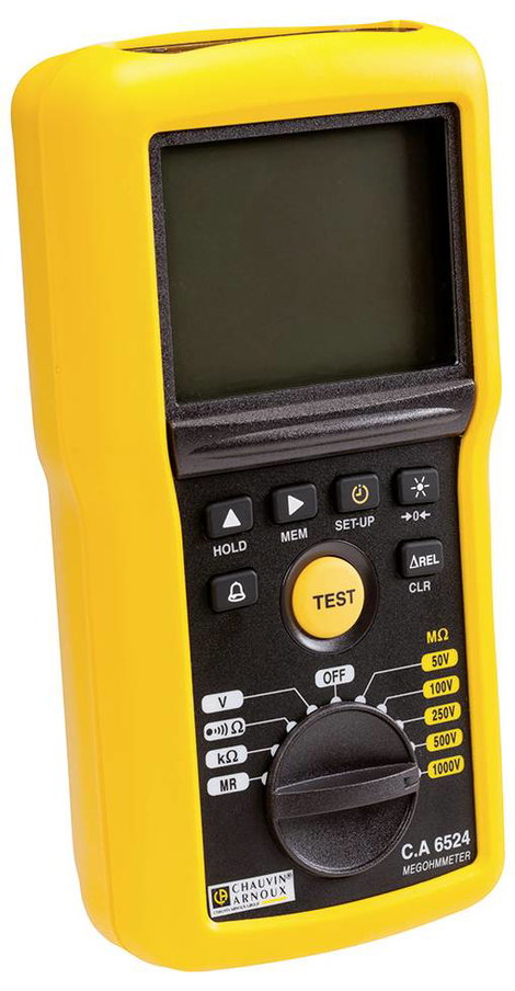 Chauvin Arnoux C.A 6524 Szigetelésmérő műszer 50 V, 100 V, 250 V, 500 V, 1000 V 200 GΩ 2. kép