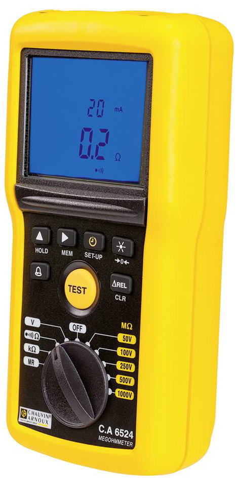 Chauvin Arnoux C.A 6524 Szigetelésmérő műszer 50 V, 100 V, 250 V, 500 V, 1000 V 200 GΩ 3. kép