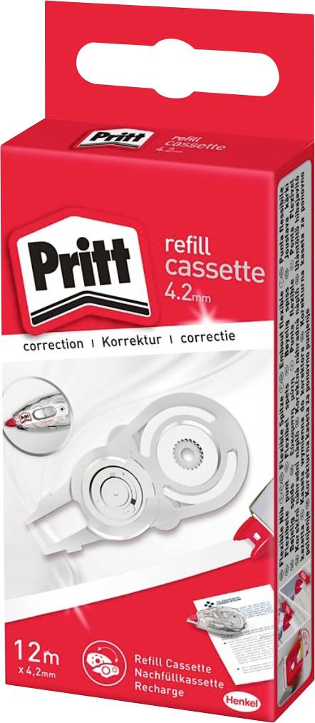 Henkel Görgős hibajavító utántöltő kazetta refill cassette 4.2 mm Fehér 12 m 1 db
