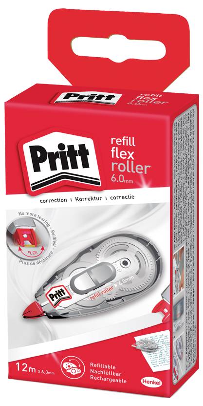 Henkel Görgős hibajavítók Korrekturroller Refill Flex 6 mm Fehér 12 m 1 db